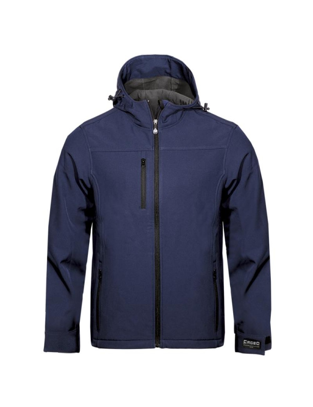 Μπουφάν Soft shell με κουκούλα ΟVΕRSΙΖΕ 00523-ΟVΕRSΙΖΕ