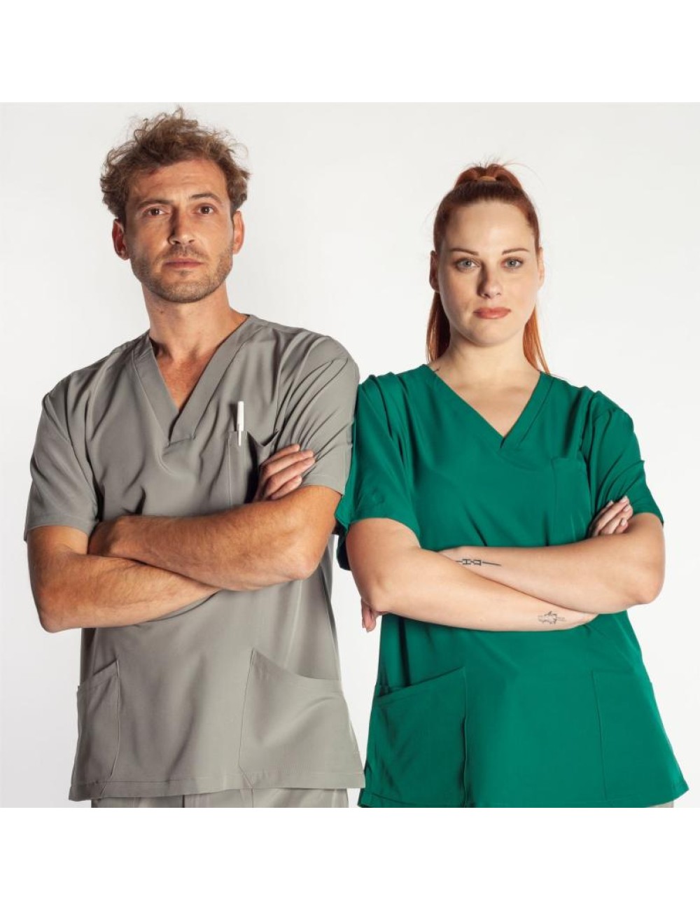 Μπλούζα ιατρική ελαστική κοντομάνικη 00535