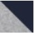 GREY MELANGE/NAVY-110 