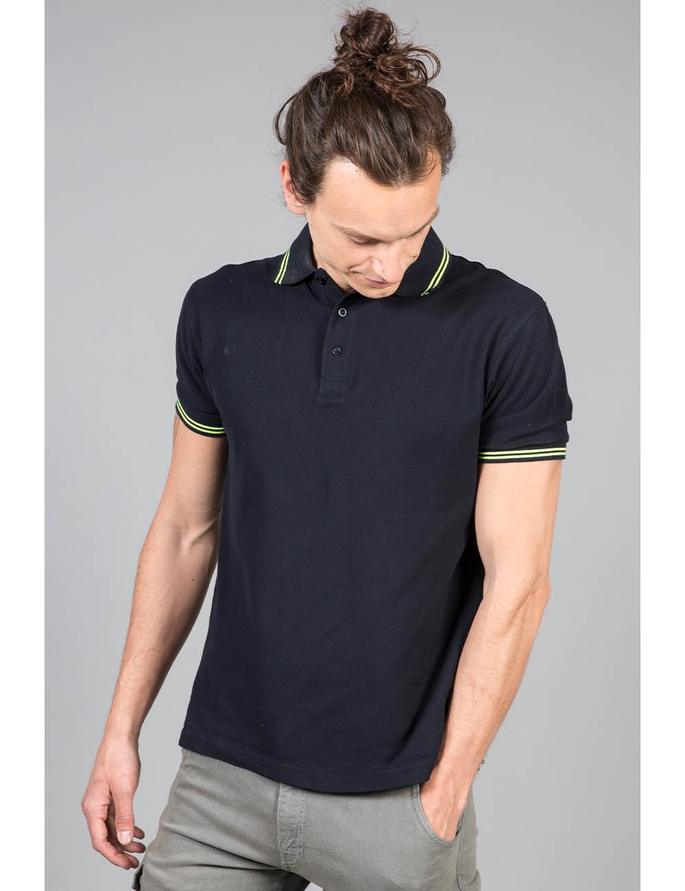 ΠΟΛΟ ΠΙΚΕ ΑΝΔΡΙΚΟ ΜΕ ΡΙΓΕ ΛΕΠΤΟΜΕΡΕΙΕΣ PARIS MAN