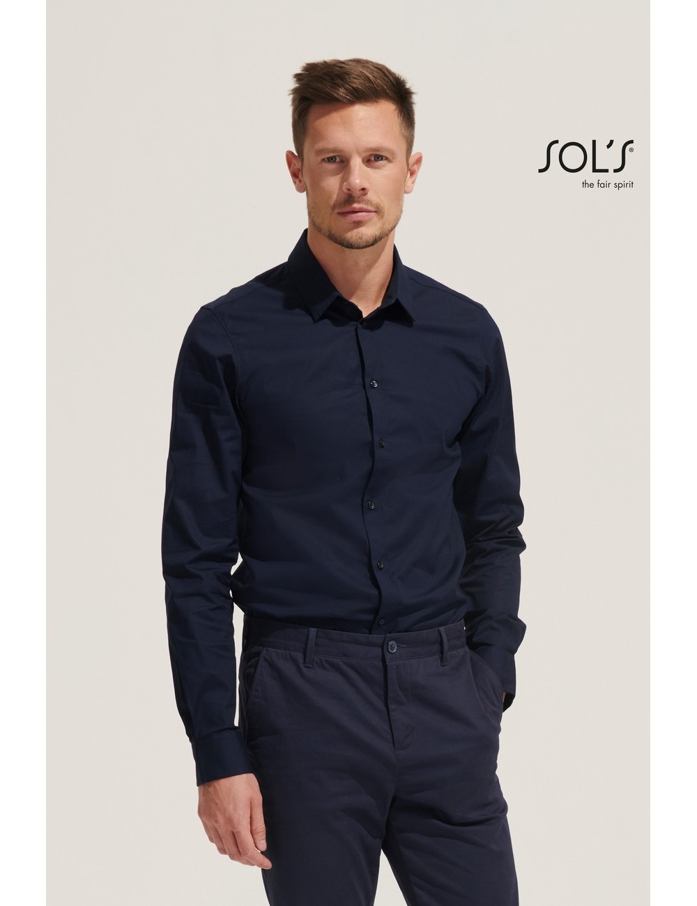 ΠΟΥΚΑΜΙΣΟ ΑΝΔΡΙΚΟ ΜΑΚΡΥΜΑΝΙΚΟ ΕΛΑΣΤΙΚΟ BLAKE MEN-01426